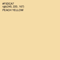 #F5DCA7 - Peach Yellow Color Image